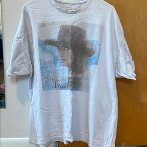 Shania Twain White Graphic T-Shirt
